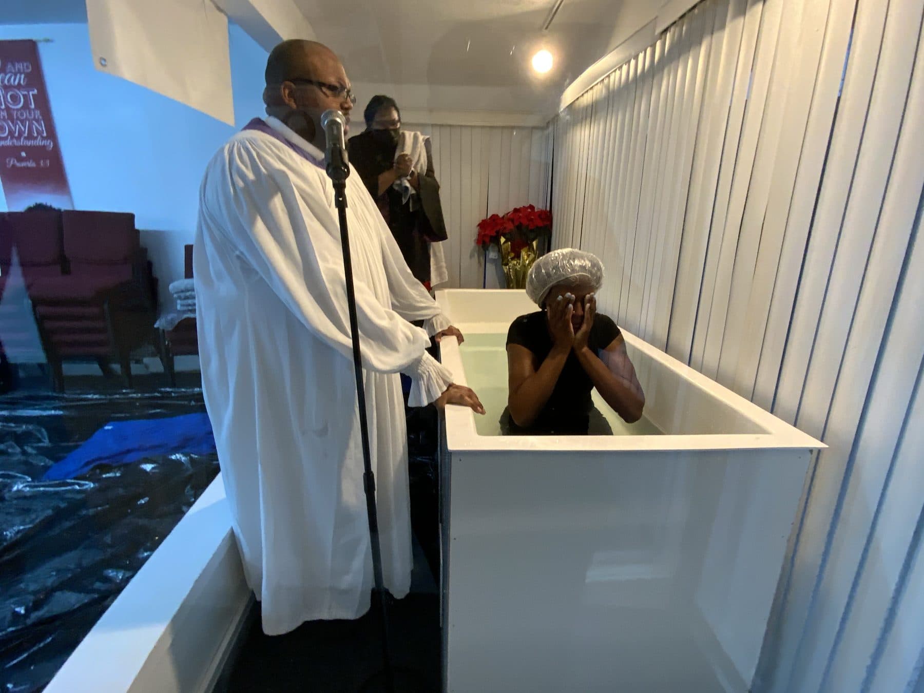 A baptism at Latter Rain Church Charlotte